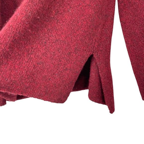 Vince Donegal 100%‎ cashmere knit sweater Size M cherry red - Picture 6 of 9